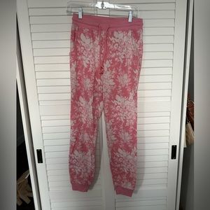 Rachel Parcell Floral Fleece Joggers